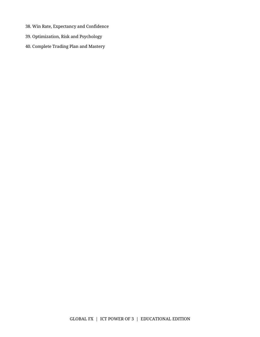 ICT Power of 3 Trading Playbook — Table of contents · PDF 4