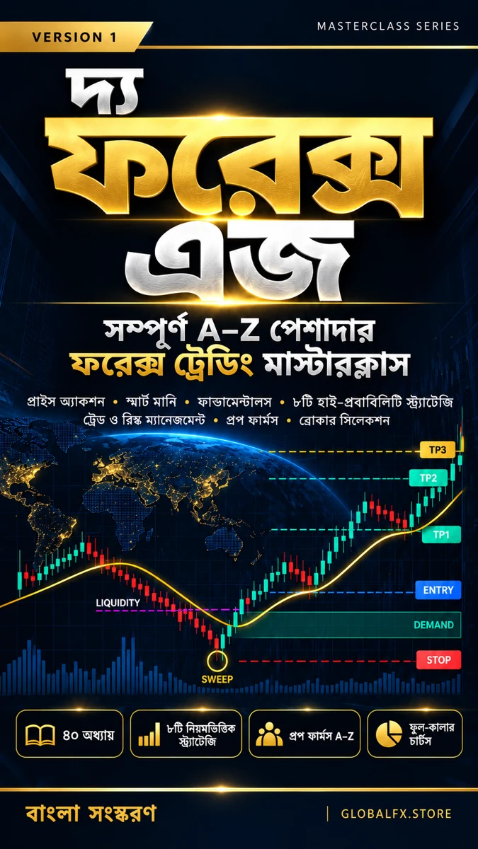দ্য ফরেক্স এজ — সম্পূর্ণ A–Z ফরেক্স ট্রেডিং মাস্টারক্লাস — বাংলা cover